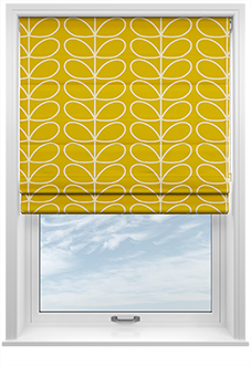 Orla Kiely Jumbo Linear Stem, Sunflower - Roman Blind